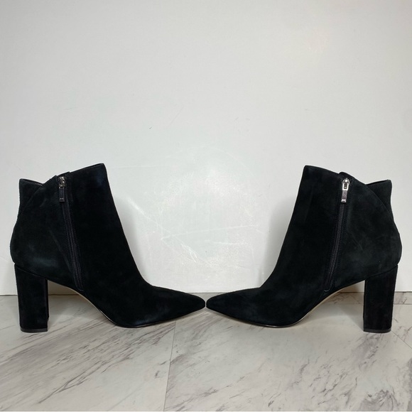 Marc Fisher Urmi Black Suede Pointy Toe Bootie 11M - Picture 5 of 14
